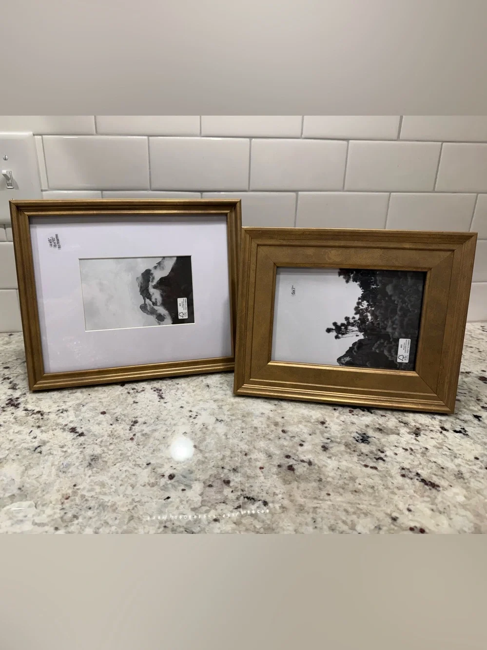 Threshold Real Wood Gallery Picture Frame Set (8x10 & 5x7) NWOT